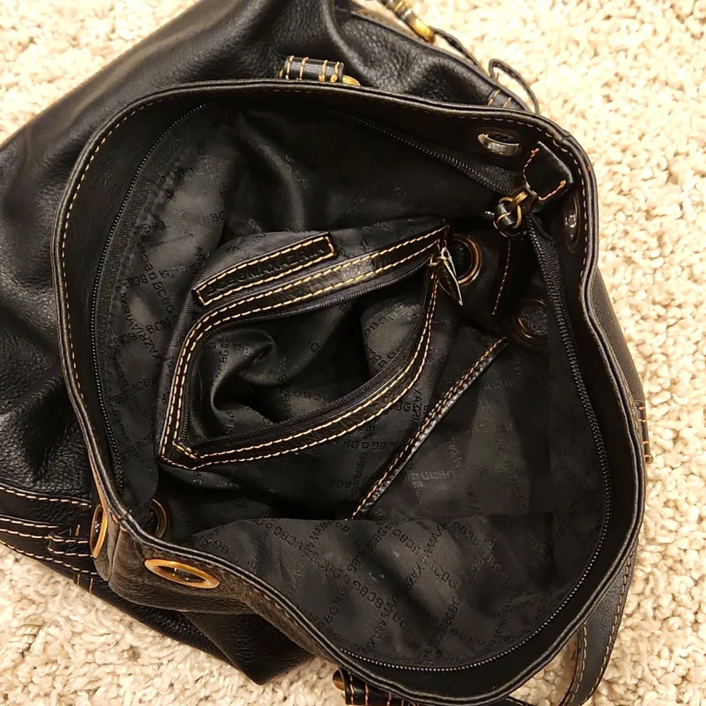 BCBGMaxAzria black leather
